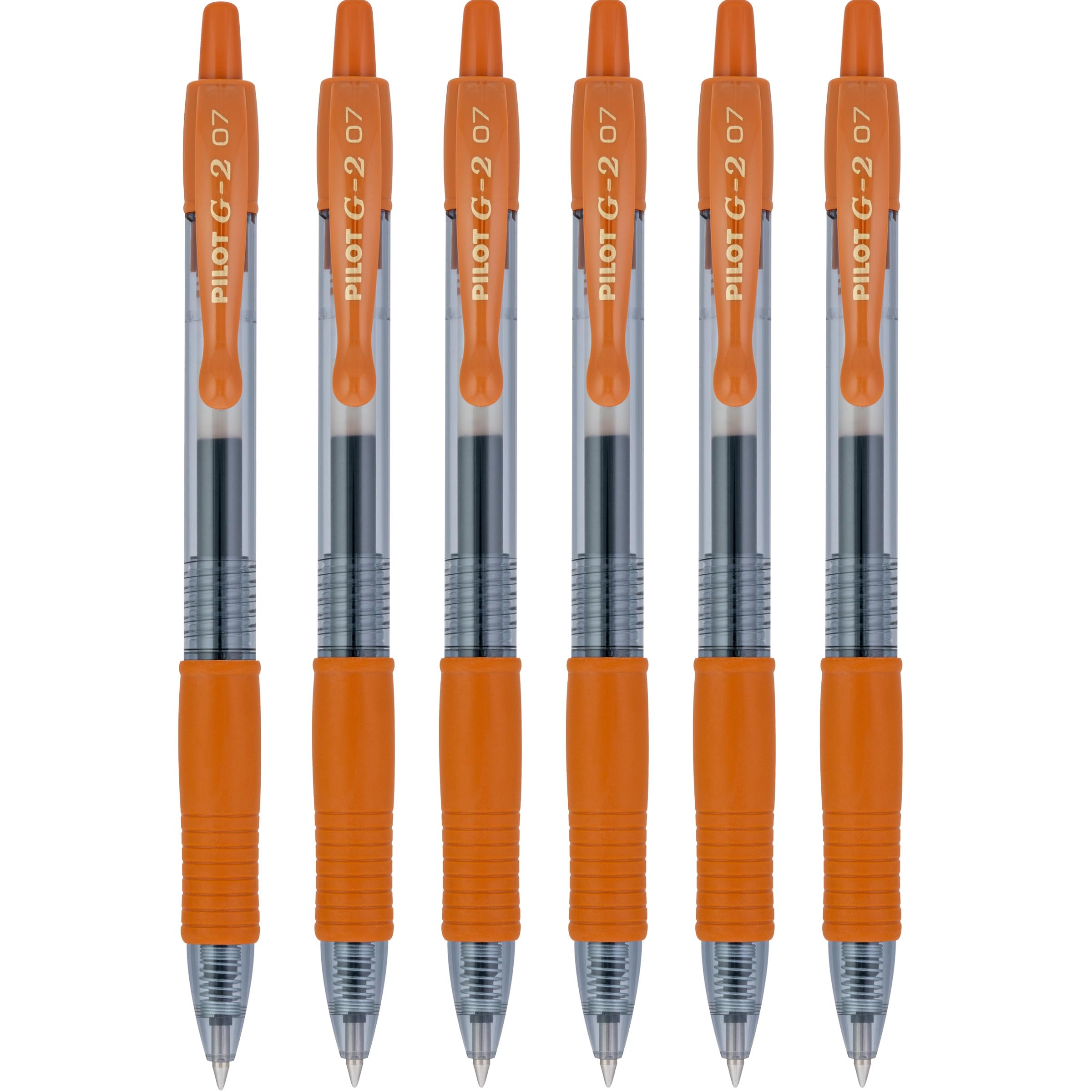 Photo 1 of PILOT G2 Premium Refillable & Retractable Rolling Ball Gel Pens, 0.7mm Fine Point, Caramel Brown, 6-Pack