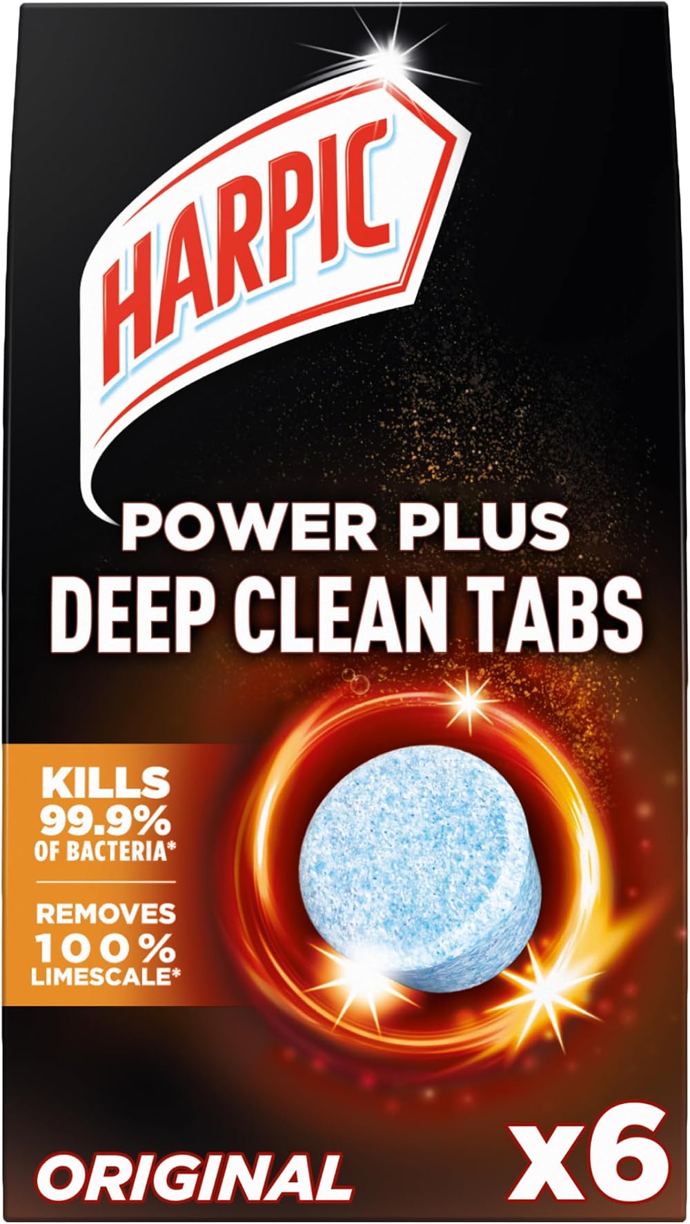 Harpic Power Plus Deep Clean Tablets Original 6 Pack Toilet Cleaner