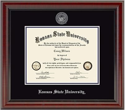 Amazon M La Hart カンザス州立大学 卒業証書フレーム The Fidelitas M La Hart スポーツファングッズ