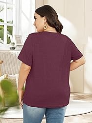 Women Plus Size Floral Graphic Tees Casual Daisy T