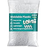 Sukh 14.8oz Moldable Plastic Pellets - Thermoplastic Beads Polymorph Plastic Meltable Reusable Thermal Beads for Crafts,DIY,C