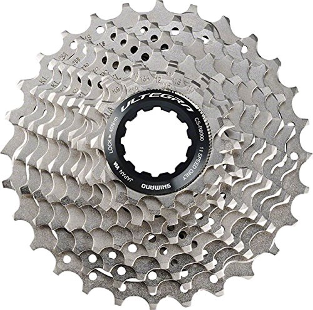 SHIMANO Unisex Cs-r8000 Shimano Ultegra CS R8000 Cassette 11 fold grey Design 28T 2018 7 speed freewheel, Grey, 11-28T UK