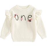 First Birthday Outfit - Girl's 1st Birthday Sweatshirt & Boy's Gift Sweater - Knitted Tops for Fall & Winter