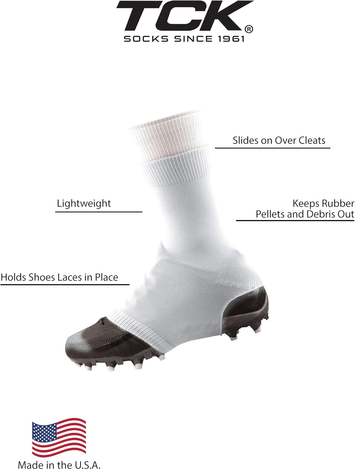 socks that go over football cleats