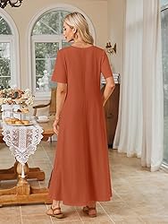 MEROKEETY Women's 2025 Spring Summer Casual Maxi
