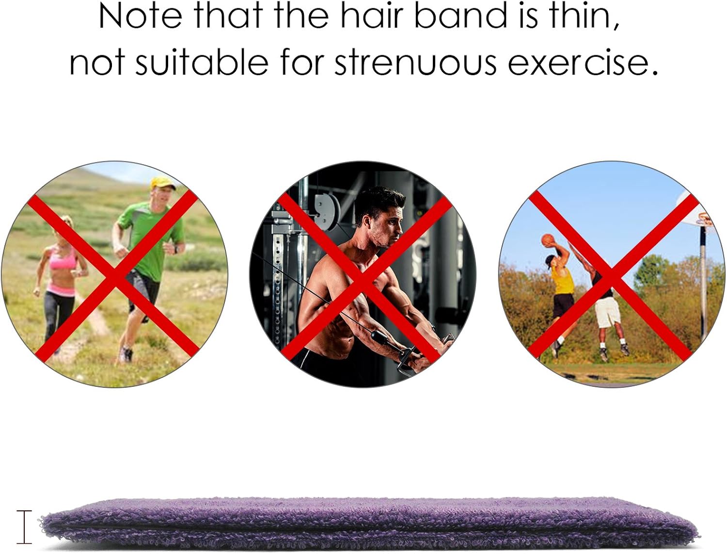 INNOLIFE Fashionable Thin Gym Workout Women's Yoga Soft Cotton Stretchy Headbands Sweatbands Sports Indoor Outdoor Yoga Dance Exercise Fitness Headbands (15pcs Mixed Colors): Clothing