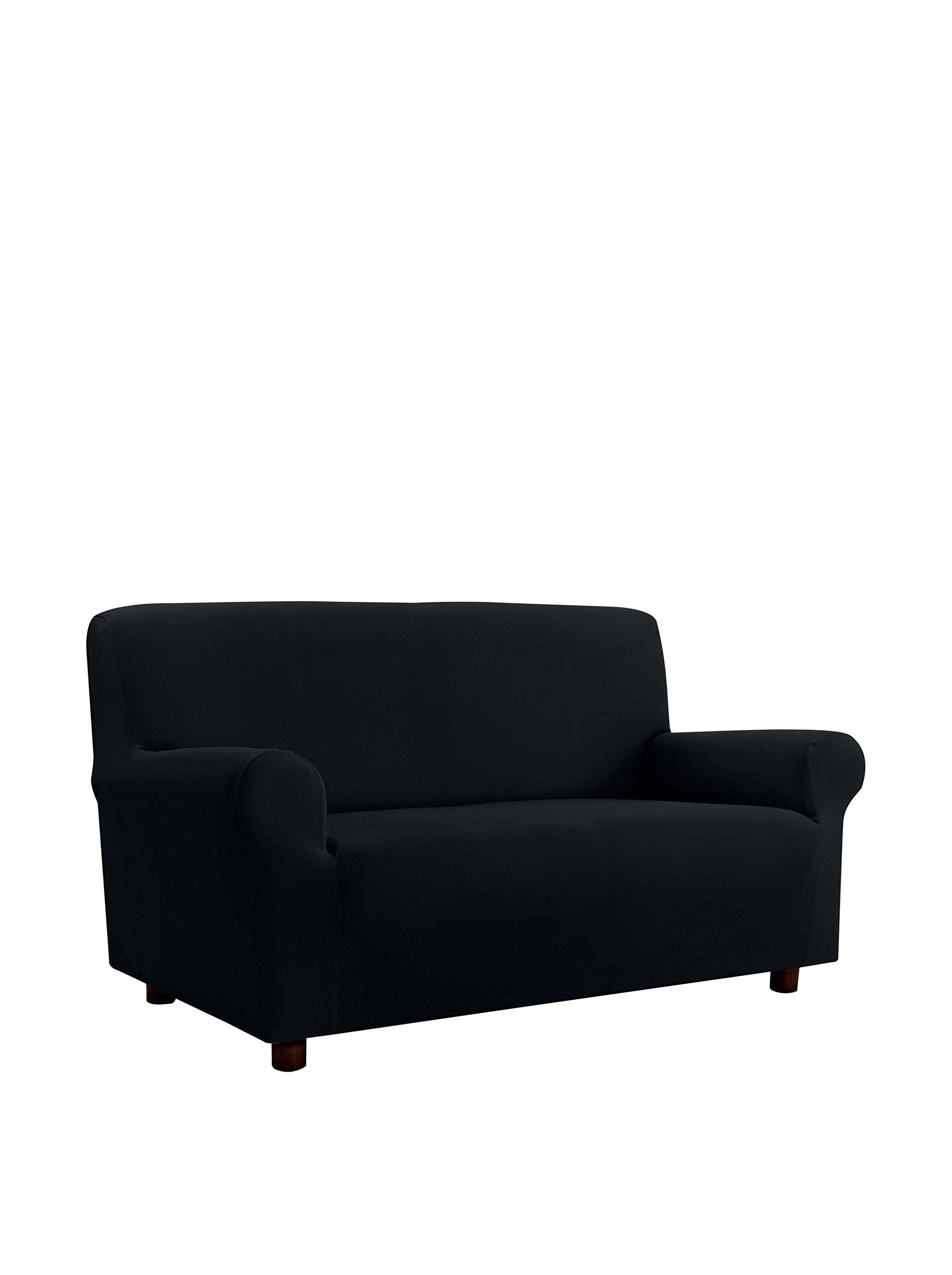 Più Bello bielastic Sofa cover black, 1 place, Polyester
