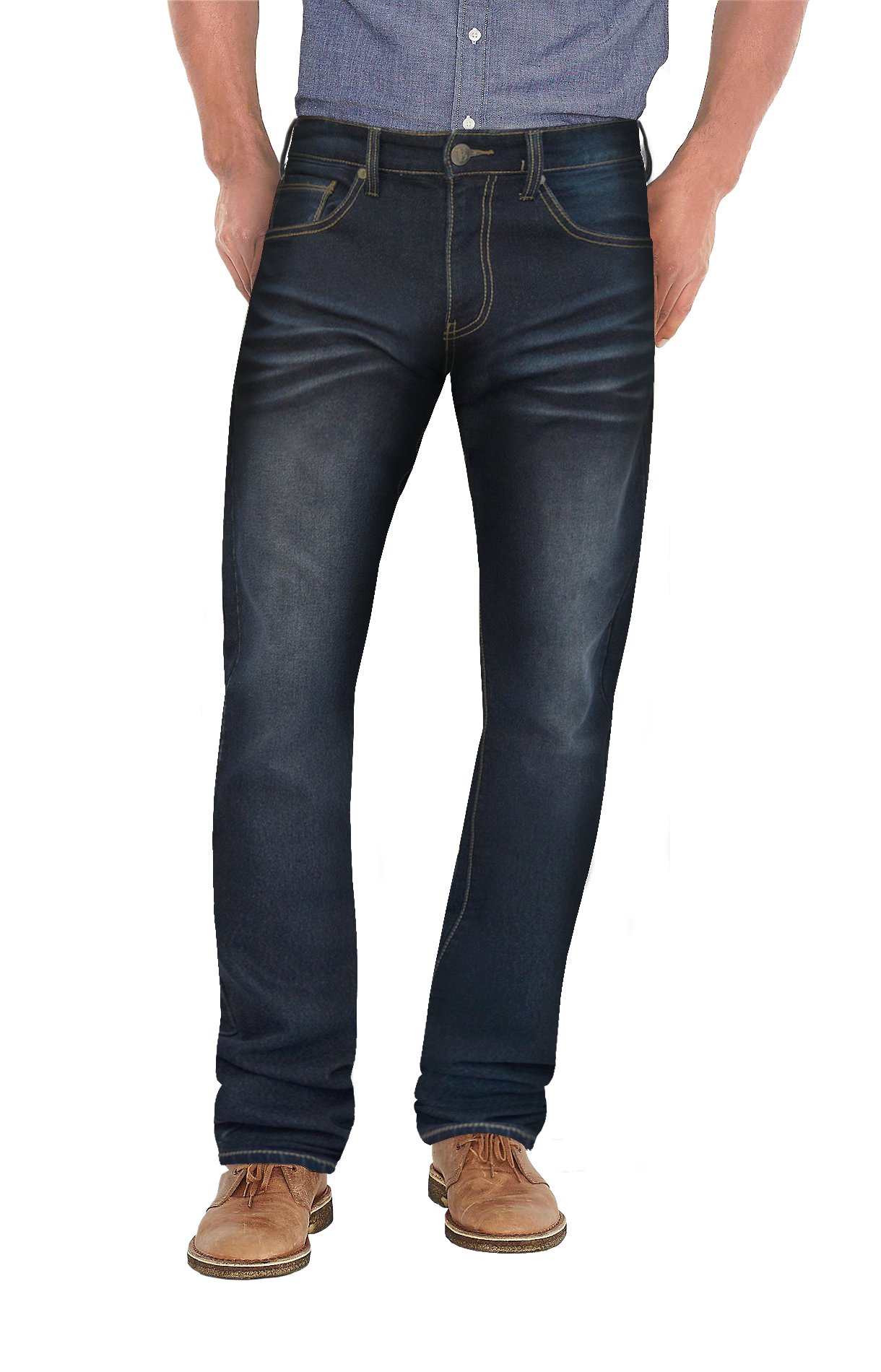 Mens Super Comfy Slim Stretch Knit Jersey Denim Five Pocket Jean Shorts