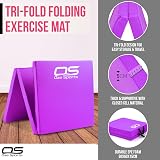 OZE SPORTS Gymnastic Tumble Exercise Mat 6FT Tri Folding Non Slip PU view 6