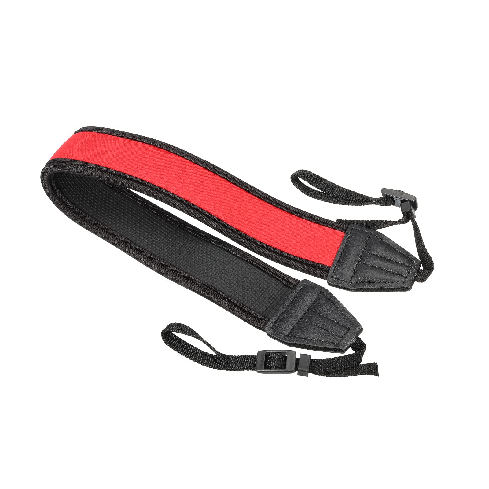PATIKIL Camera Strap, 1.6" Wide Neoprene Adjustable Soft Elastic Shock-proof Neck Shoulder Rope Holder for Outdoor Photography Camera, Red