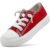 xinran&shengli Toddler Kid Canvas Shoes Boys and Girls Lace Up Low Top Sneakers Little Big Kids Slip On Tennis