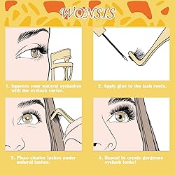 WONSIS Lash Clusters, DIY Eyelash Extension, 120