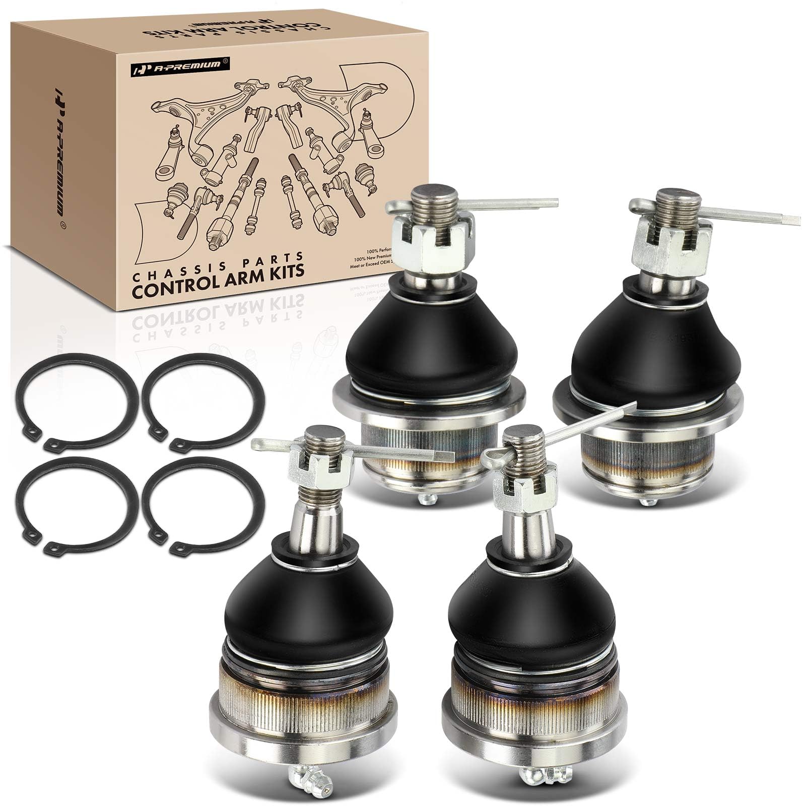 Photo 1 of A-Premium Set of 4, Front Upper & Lower Ball Joints Kit, Compatible with Ford Explorer 2006-2010, Explorer Sport Trac 2007-2010, Mercury Mountaineer 2006-2010