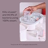 Tommee Tippee Supersteam Electric Steriliser 6 Bottles 5-Minute Cycle White view 2