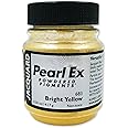 Jacquard Pearl Ex Pigment Powder 0.5 oz Bright Yellow - Loose Mica Powder for Epoxy Resin, Watercolors, Calligraphy Ink & Clay - Epoxy Pigment Powder - Epoxy Resin Color