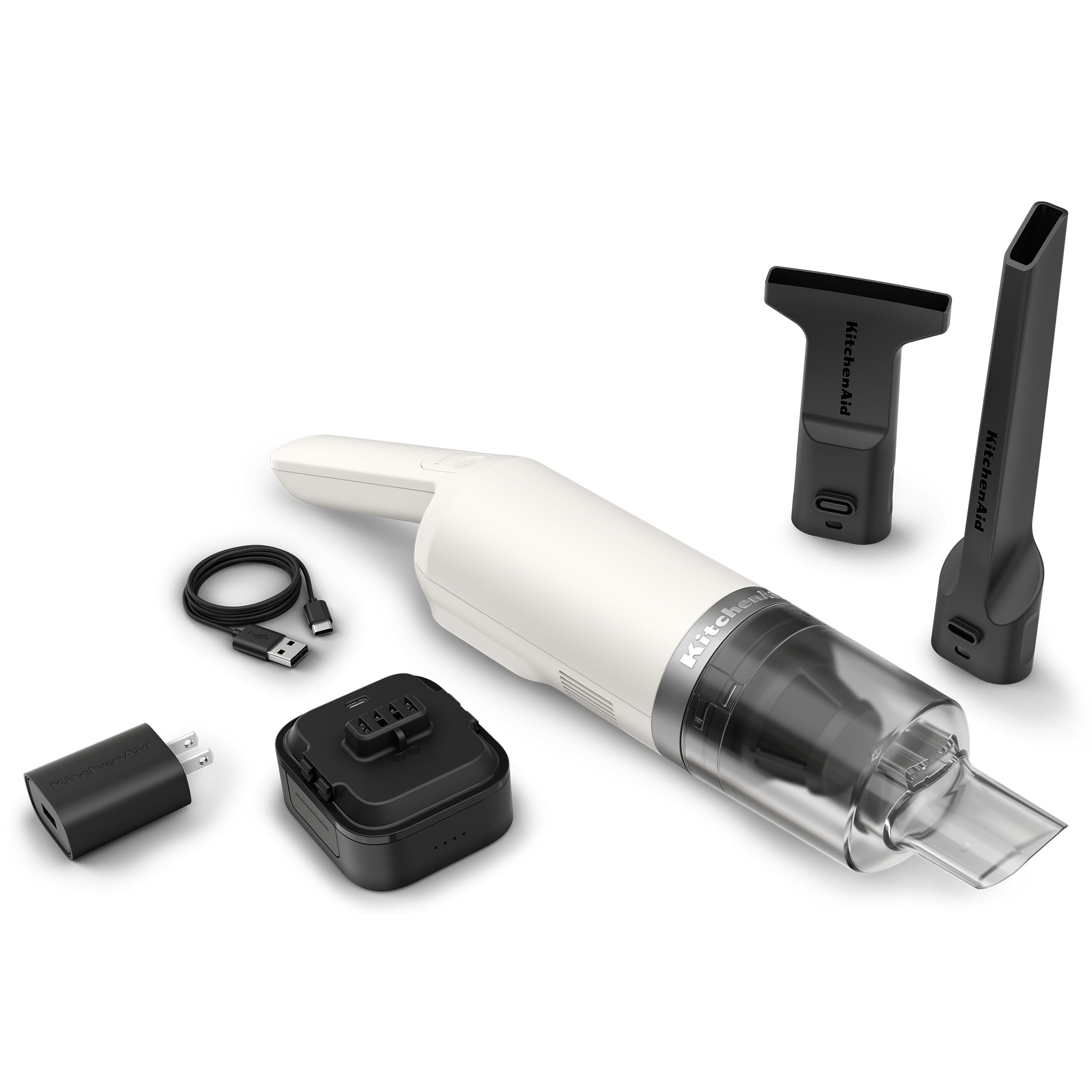 KitchenAid Go™ Cordless Kitchen Vacuum - Battery Included, KKVR121, Porcelain White