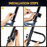 MOMIMO Bike Lock Heavy Duty U Lock with 4ft Cable Shackle 0.86 in Keyed view 6
