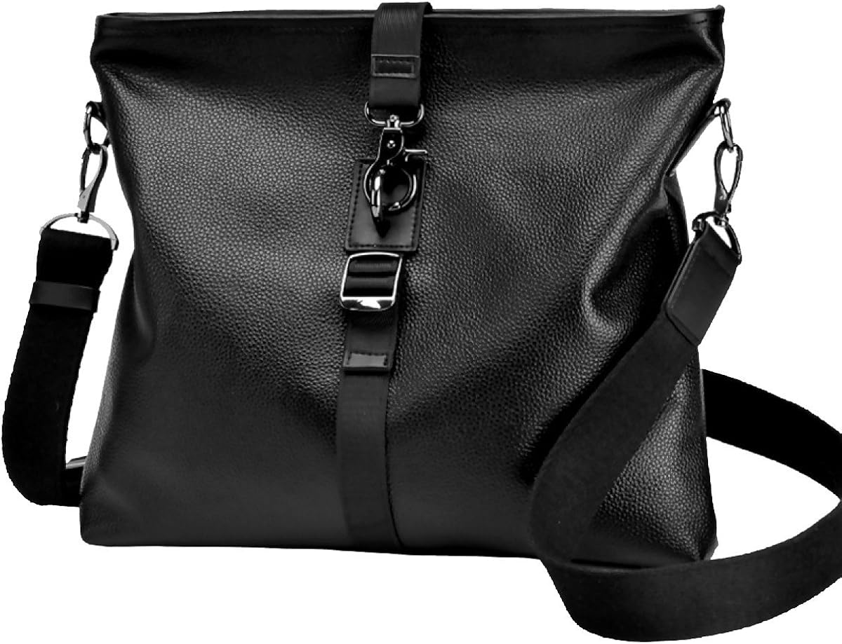 Yy.f Leather Briefcase Shoulder Messenger Bag Male Bag Leather Men's