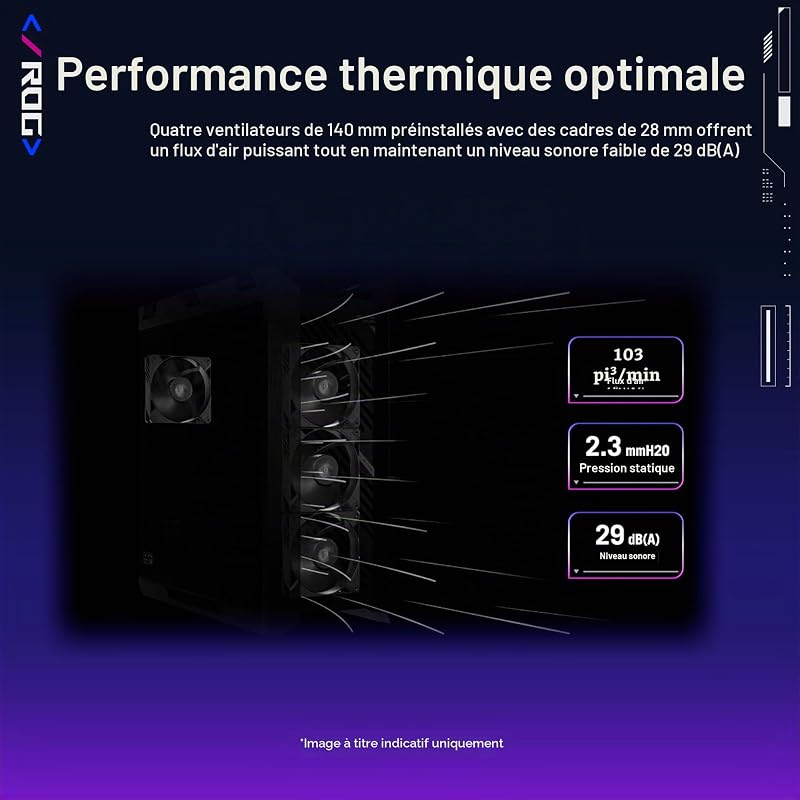 ROG Strix Helios II White Edition – Boîtier Gaming EATX (Panneaux latéraux en Verre trempé Double, Prend en Charge Les Cartes Graphiques jusqu'à 450 mm et radiateurs jusqu'à 420 mm de Long)