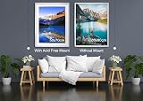 YiPinYin 60x80cm White Photo Frame 3 Pack with Acid Free Mount 50x70cm view 4