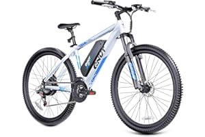 QNUT Electric Bike for Adults, 350W 26" Ebike for Teens 21 Speed 20Mph Up to 40Mile with Dual Disc Brake Commute E-Bike E-MTB for Men Women Electric Bicycles UL 2849 Tested