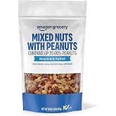 Amazon Grocery, Mixed Nuts with Peanuts, Roasted &amp; Salted, 16 Oz (Previously Happy Belly, Packaging May Vary)