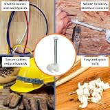 GTSE Cable Clips 7-10 mm White Box of 100 Skirting Wire Nail Clips view 3