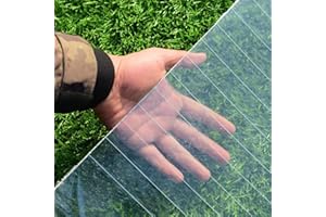 ZHUOZ1T Polycarbonate Roofing Sheet,0.8mm Thermal Insulation Daylighting Panels,Clear Greenhouse Roof Panels,Waterproof UV Pr