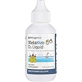 Metagenics MetaKids Vitamin D3 1000 IU Liquid Drops - Supports Bone, Teeth & Immune Health* - High-Absorption, Unflavored Vitamin D3 for Kids* - Non-GMO, Gluten-Free - 2 fl oz (2,275 Servings)