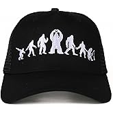 InnoBeta Bigfoot Sasquatch Hat Gifts for Men Women, Adjustable Embroidered Hat Baseball Cap Black