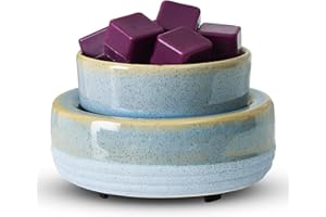 COPINPIN Wax Melt Warmer, Ceramic Candle Melter Melting Wax 3-in-1 Oil Burner Electric Fits Yankee Large Jar, Scented Candle Holder for Home Decor as Gifts for Mom Grandma Women Girls