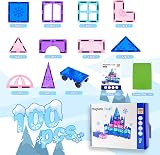 Xekel Magnetic Tiles 100 PCS Frozen Building Blocks Kid Toys view 5