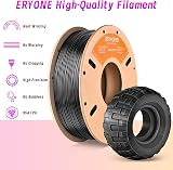 ERYONE 1.75mm TPU Filament 0.5kg Black Flexible 95A Low Warp view 3