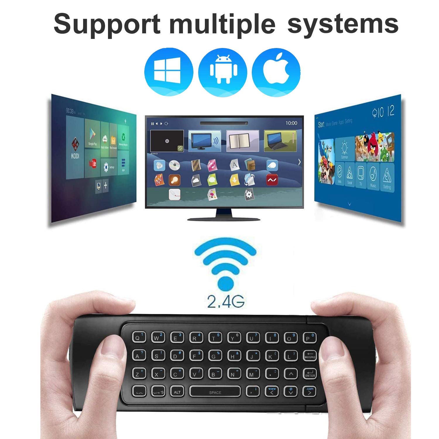 Mua Air Mouse Remote MX3 Pro with Backlit, Rock&Rown 2.4G Air Remote ...