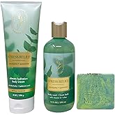 Bath & Body Works Aromatherapy Stress Relief Eucalyptus Spearmint - Ultimate Hydration Body Cream And Body Wash + Foam Bath - with a Fresh Forest Bar Soap