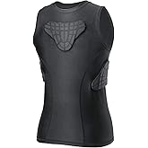 DGXINJUN Youth Heart Guard Kids Boys Child Padded Shirt & Vest Chest Rib Protector for Football Rugby Sports Competition