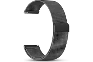 GEAK 18mm 20mm 22mm Metal Watch Band Compatible with Garmin Vivoactive 5 Watch Bands, Vivoactive 6/3/Venu 3S/2S, Quick Release Stainless Steel Milanese Loop Mesh Strap for Venu 3/Venu 2 Men Women
