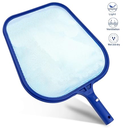 Professionelle Pool Skimmer, Buluri Heavy Duty Leaf Skimmer - Fein Maschennetz - Robuste Rahmen -Geeignet für Spas, Swimming 