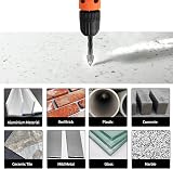 Meccion 6mm Tile Drill Bit Set 5Pcs Cross Tungsten Carbide Tip view 4