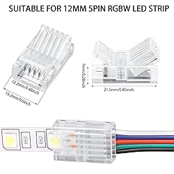 Flutesan 10 Packs Solderless LED Strip