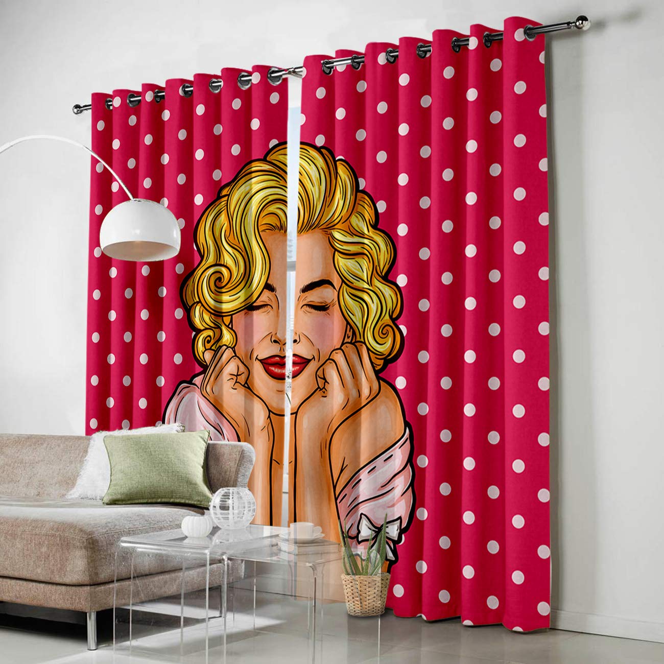Amazon Com Homecreator Window Blackout Curtains Marilyn