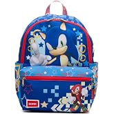 Wondapop Sega Sonic Gotta Go Fast 13" Deluxe Nylon Mini Backpack