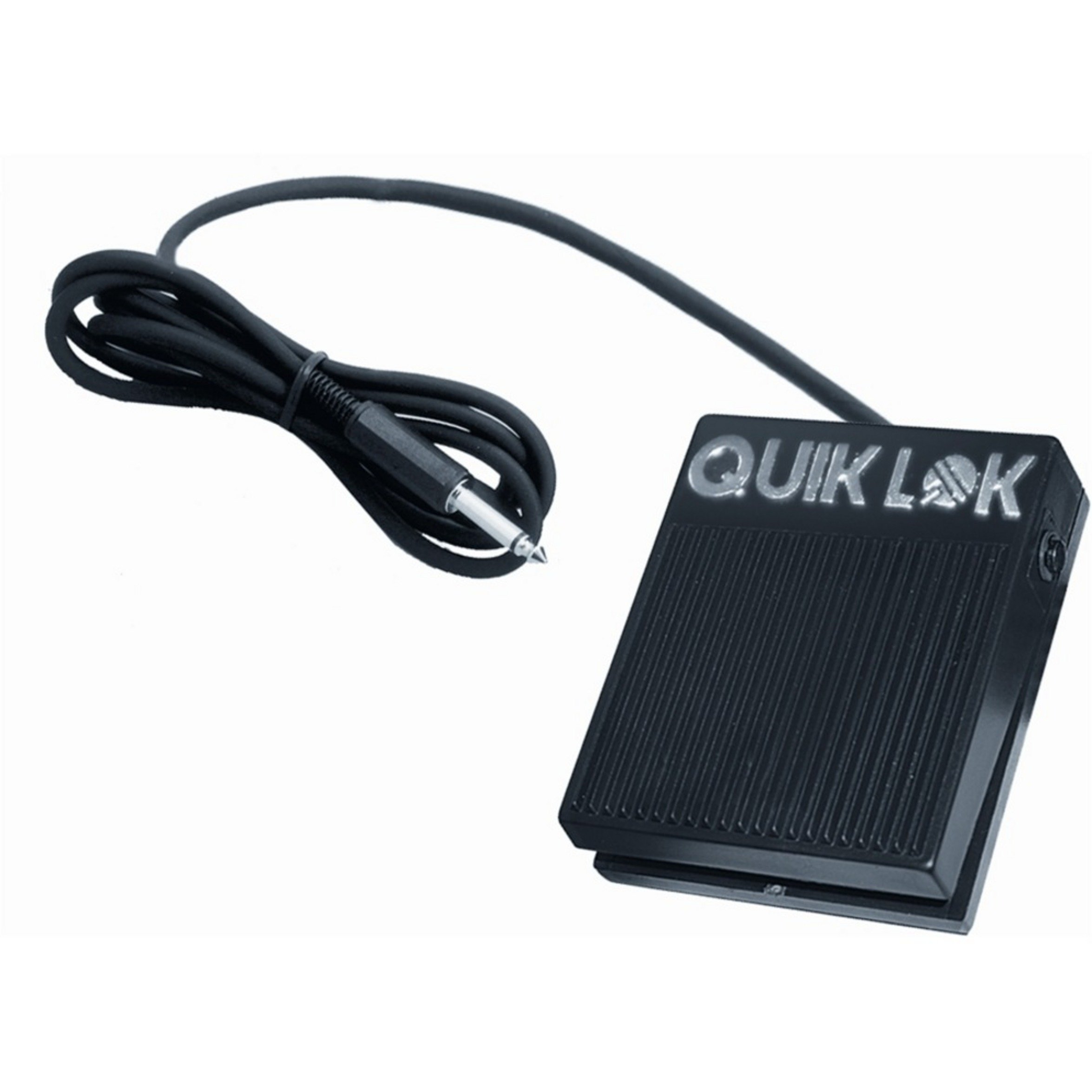 QUIK LOK - PS20 Pedal with ON/OFF switch, On/Off Switch Control Pedal, Cable Length 2 m, Dimensions 9 x 8 x 3 cm, Black
