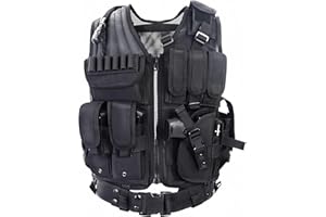 vAv YAKEDA Tactical Vest Outdoor Breathable CS Game Airsoft Vest Adjustable for Adults
