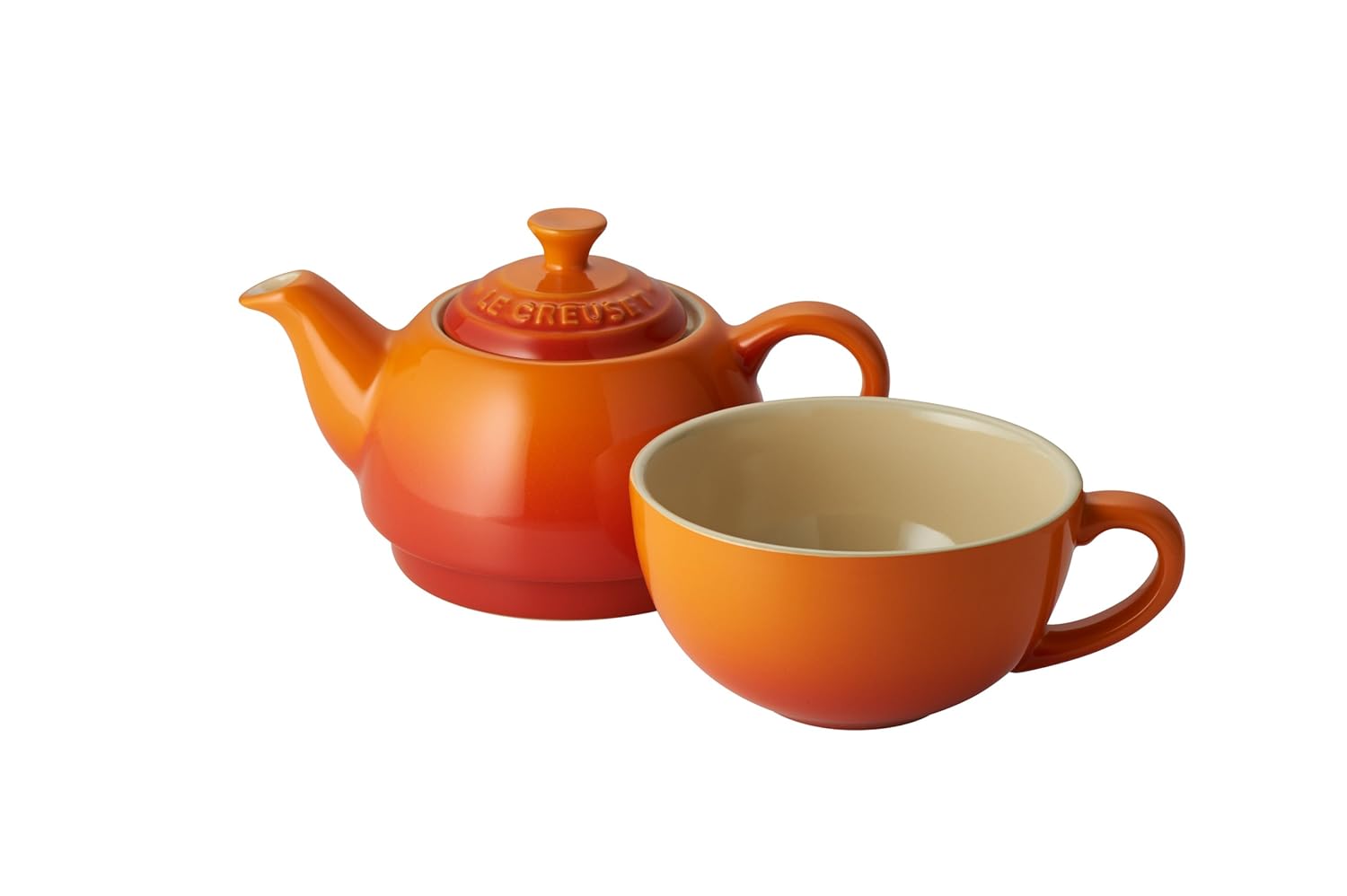 Le Creuset Stoneware Tea for One Set Volcanic Amazon.co.uk Kitchen