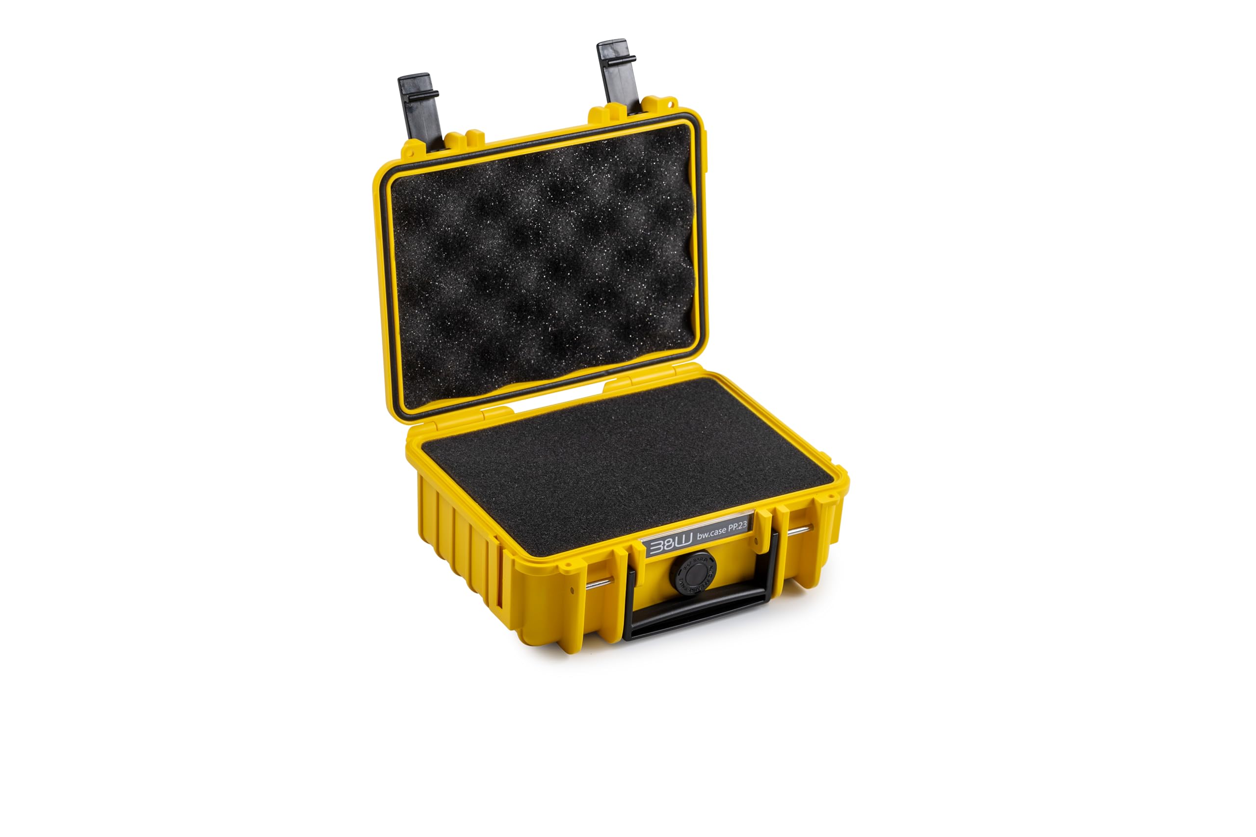 B&W Outdoor Transport Case - Type 500 with Cubed Foam - Yellow - Waterproof according to IP67 Certification, Dustproof, Virtually Indestructible — image 1
