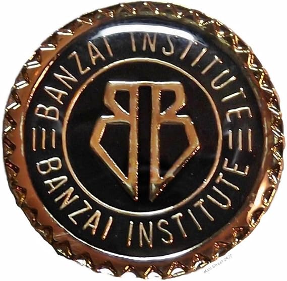 Amazon Main Street 24 7 Buckaroo Banzai Movie Banzai Institute 直径1インチ メタル エナメルロゴピン ぬいぐるみ 服 ファッション小物