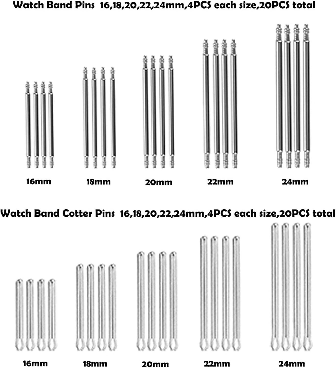 Watch Repair Kit, Professional Watch Band Link Removal Tool, Watch Battery Replacement Tools, Spring Bar Tool Set with Carrying Case: Watches