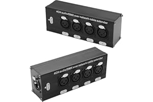 GINTOOYUN XLR to Ethernet Extender Female to RJ45