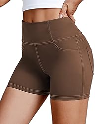 VOOVEEYA 5"/8" High Waisted Yoga Biker Shorts with